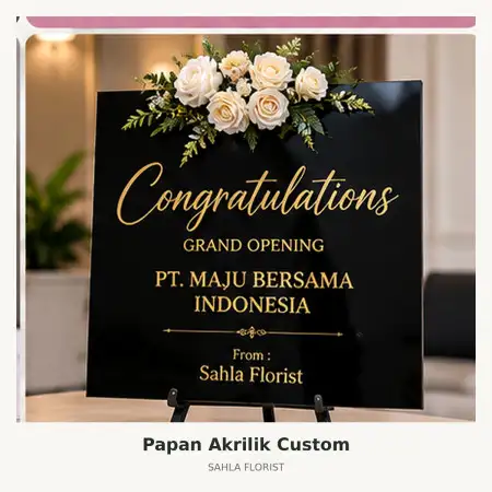Papan Bunga Akrilik Cibeber Cilegon